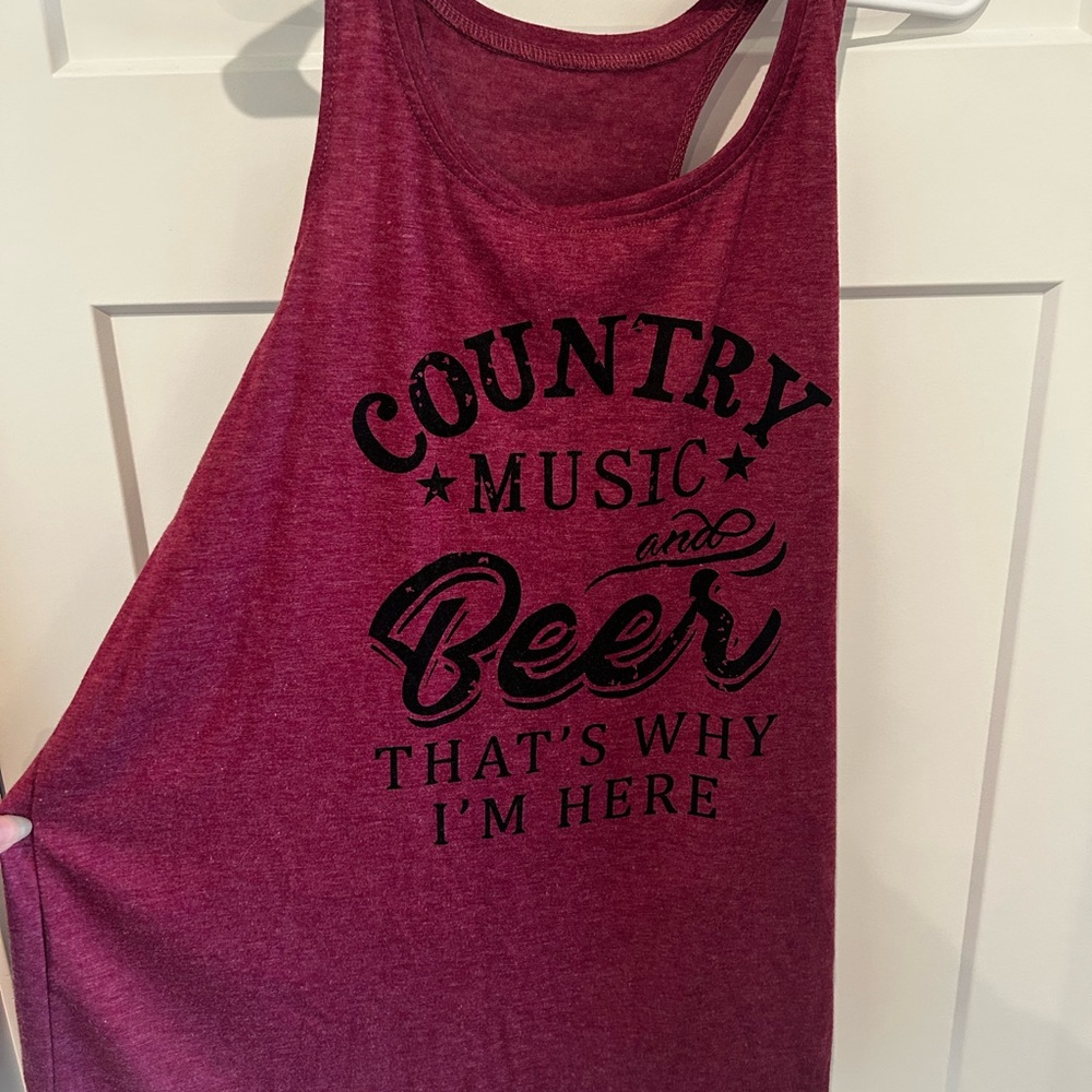 Purple Country Music Tank Top